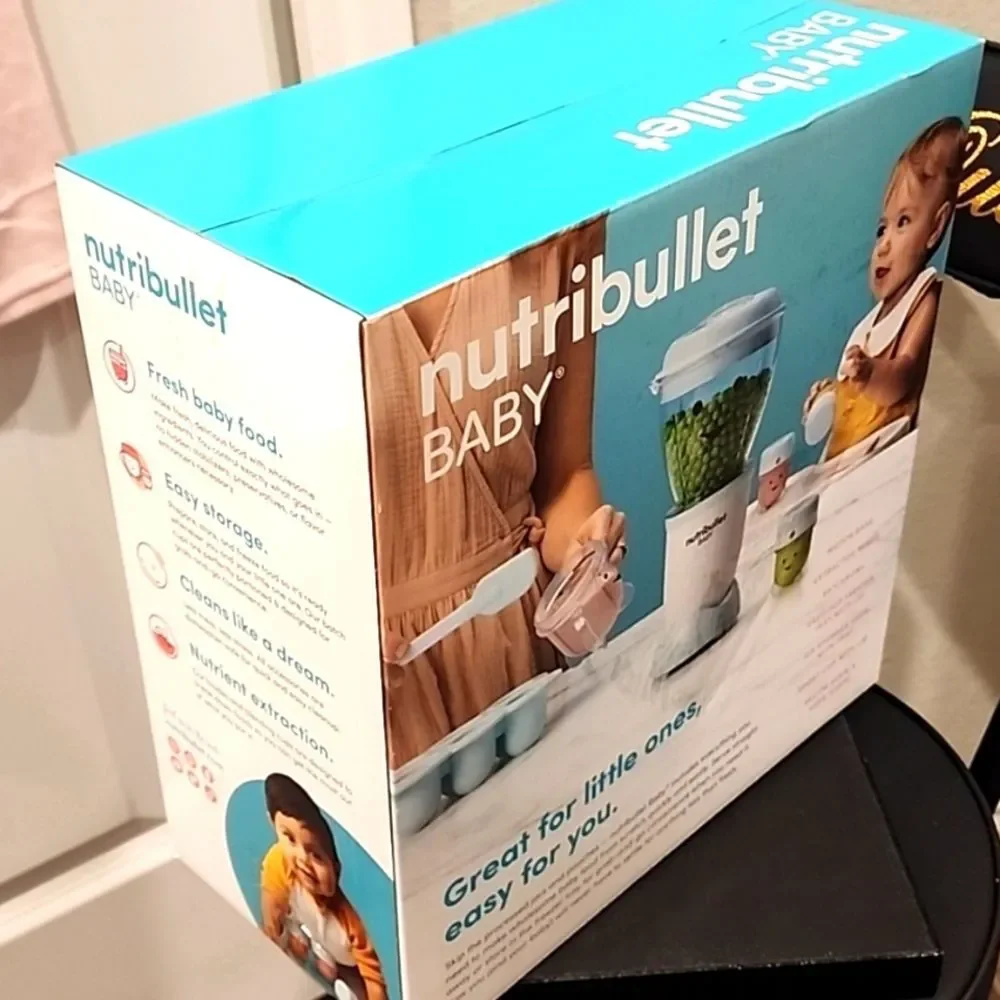 Nutribullet Baby Mini Blender in Light Blue - Baby Food Maker